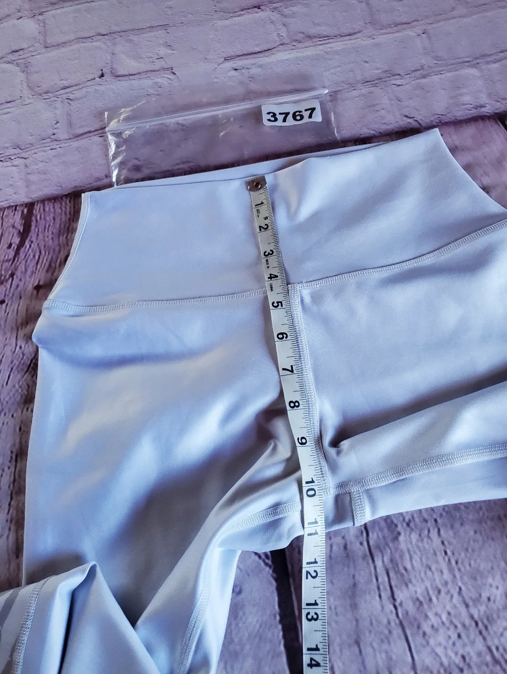 Alo Ocean Inspired Vives Yoga Leggings White Marble Full Length High-rise Silky